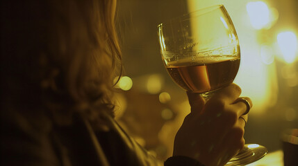 Champagne toast at New Year party