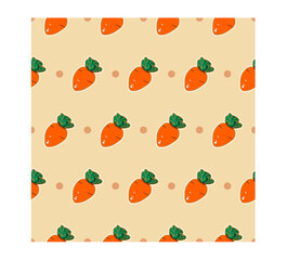 Carrot and circle pattern
