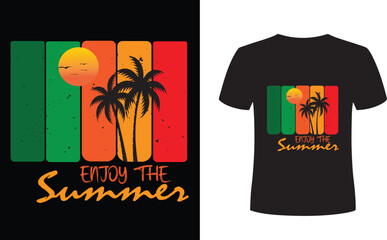 Enjoy the Summer T-shirt Design