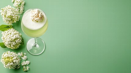 Single product on a Grenoble green background with soft shadows, centered with ample copy space for text, professional advertising photography, balanced composition,