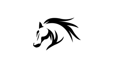 Naklejka premium horse head vector