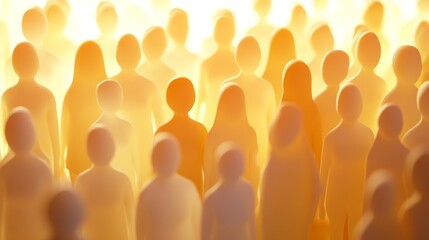 Silhouetted figures in warm, glowing light.