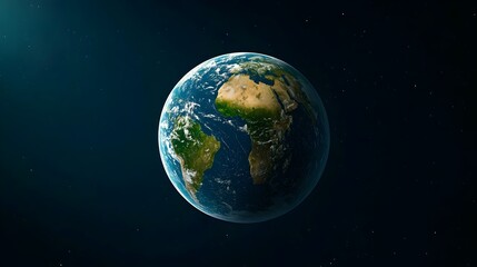 Obraz premium This image showcases a stunning view of Earth from space.