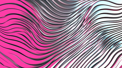 Pink and Black Swirling Lines Abstract Background 