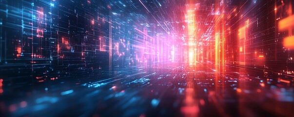 Futuristic renewable energy scene with solar panels and wind turbines, largescale energy farm, clean electricity production, environmental impact, digital generative AI art