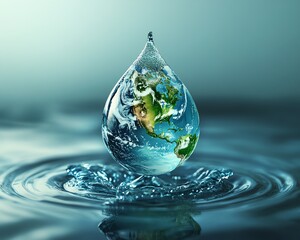 Watersaving and environmental protection concept