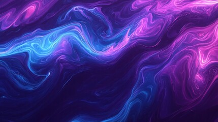 Fototapeta premium Abstract swirling patterns in vibrant blue and purple hues create a dynamic visual effect.