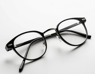 glasses on a white background