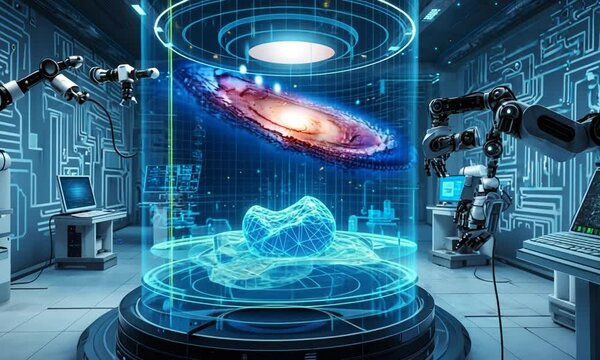 spaceship in space