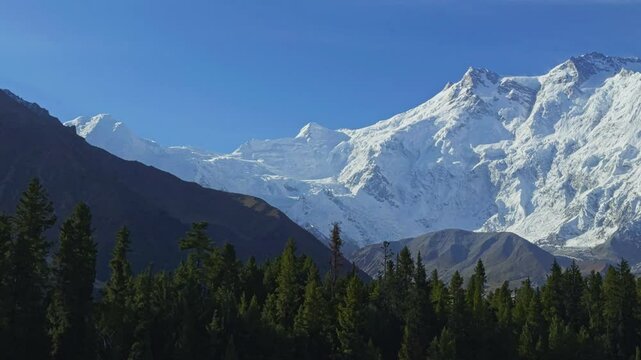 Spectacular View of Nanga Parbat, Killer Mountain, from Fairy Meadows, Pakistan