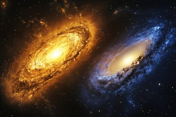 Fototapeta premium Spiral Galaxy Pair