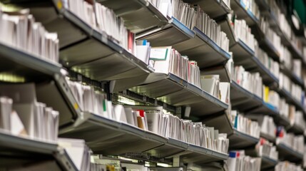Mail sorting facility with automated machinery efficiently processing and organizing large volumes of mail, showcasing the importance of technology in modern logistics and postal services.