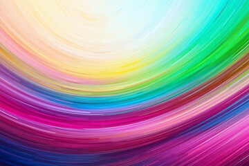 Fototapeta premium Bright Colorful Textured Gradient Backdrop with Soft Stripes, Motion Blur, and Blue to Pink, Yellow, Green Transition