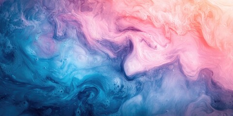 Blue Pink Abstract Art