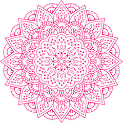 Beautiful flower art and mandala vector design