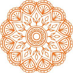 Beautiful flower art and mandala vector design