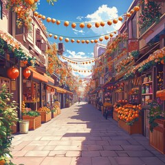 Fototapeta premium nice chinese new year theme for greeting cards or anime background