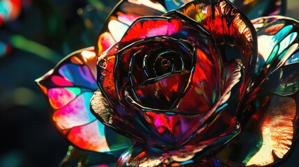 Naklejka premium Multicolored flower