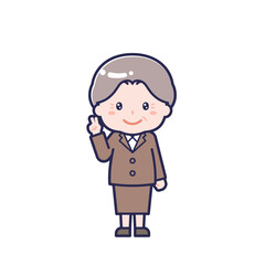 Obraz premium スーツ／シニア／女性 14