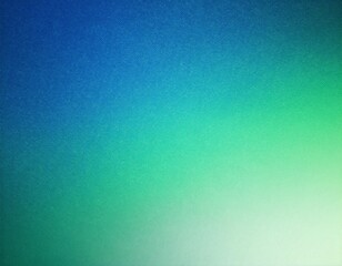 Obraz premium A smooth gradient transitioning from light blue to deep green with a subtle texture creates a calming and atmospheric background for a design project