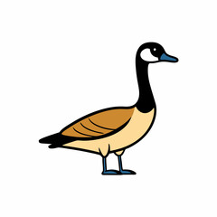 goose isolated on white background
