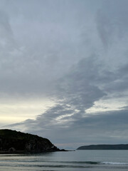 Summer sunset Titahi Bay, Wellington, New Zealand