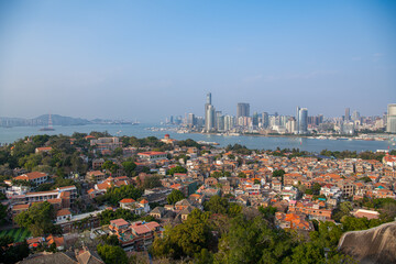 Obraz premium Panoramic view of Gulangyu Island in Xiamen, China