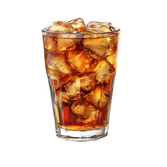 Refreshing Iced Tea Glass Transparent Background.