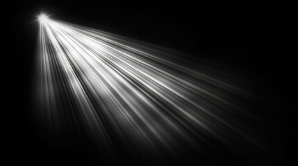 Radiant Beam of Light Piercing Through Darkness with Stunning Clarity and Depth