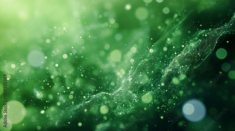 Wall mural vibrant green gradient background for dynamic presentations and business slides