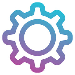 gear icon element for design