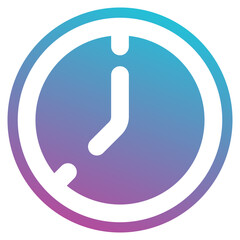 clock icon element for design