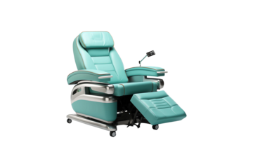Urological Chair isolated on transparent background.