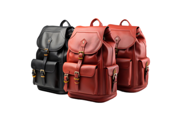 Vip Bags Backpacks isolated on transparent background.