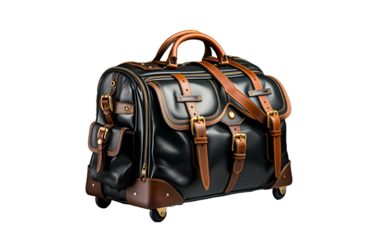 Vip Bags Duffle Trolley Bag isolated on transparent background.