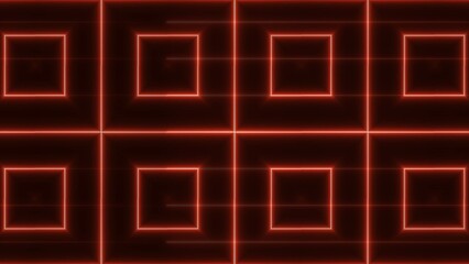 Naklejka premium Abstract glowing red color neon lines mandala icon background. Cloth and textile fabrics design concept background.