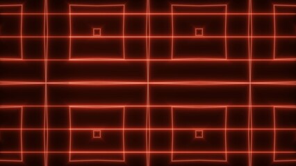 Abstract glowing red color neon lines mandala icon background. Cloth and textile fabrics design concept background.