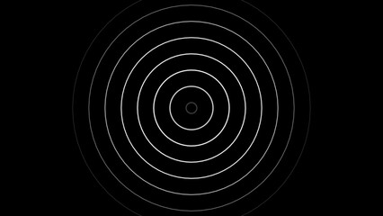 Technology radio waves signal icon seamless loop background. Voice frequency icon background illustration.