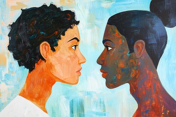 In a professional environment, two individuals engage in a candid discussion, demonstrating mutual respect and effective communication while establishing personal boundaries.