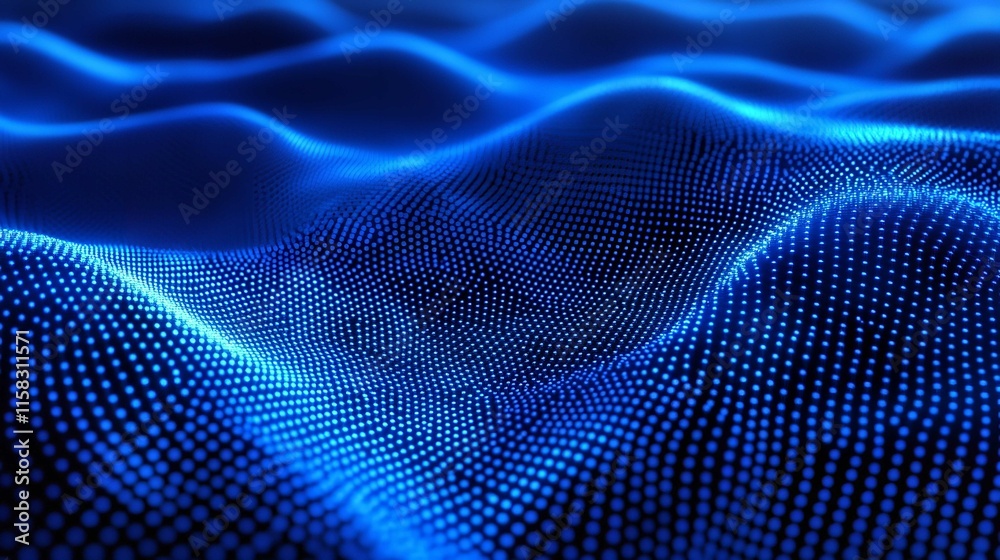 Wall mural digital technology background with digital data dots