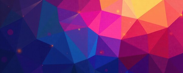 Obraz premium Abstract triangular mosaic, gradient color shift , polygonal, abstract