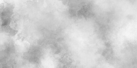 white or black powder explosion smoke Overlays background, mesmerizing grey smoke in a horizontal web banner or wallpaper, vignette texture in black and white color.