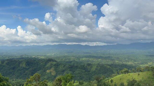 Stunning Panoramic Cloudscape Over Sajek Valley, Bangladesh