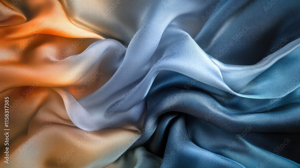 Leinwandbilder luxurious silk fabric with elegant colors and smooth texture ideal for creative mock up concepts and