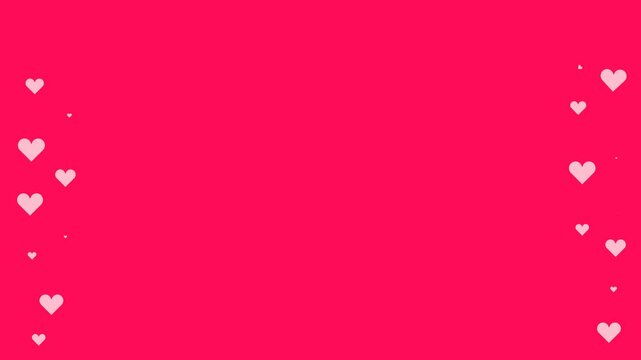 Pink Love Looping Animation Background With Copy Space Are Suitable For Romatic,Valentine Background