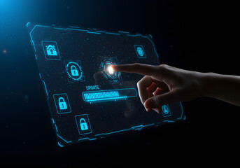 Update software application upgrade technology concept