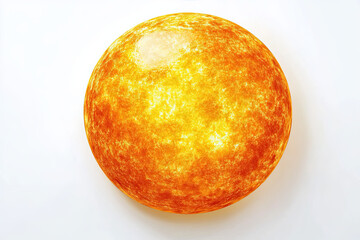 Fototapeta premium Sun on white background