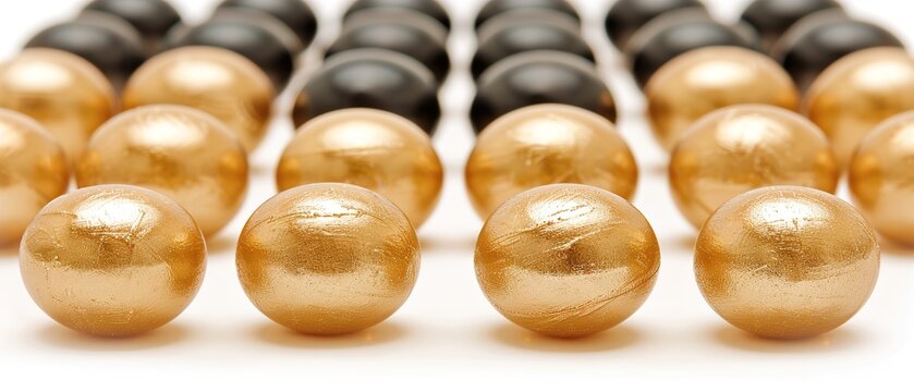 set of golden and black festival bloons in groups 