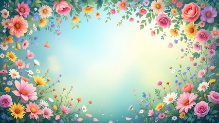 Obraz premium Maternity backdrop, wedding backdrop, photography background with delicate flowers and vintage wall.