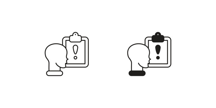 Issue set icon with white background vector stock illustration